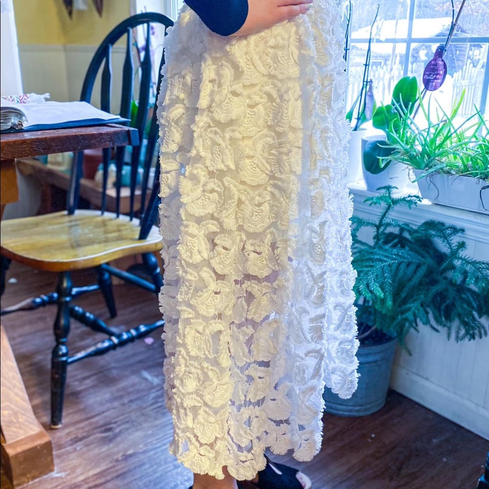 White Maje lace skirt